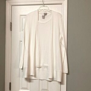 Knit tank & cardigan